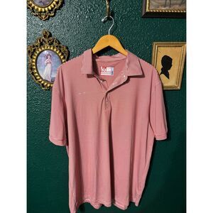 Chick-fil-A Oobe Polo Shirt Mens X-Large Red White Striped Hydrochill Golf Casua